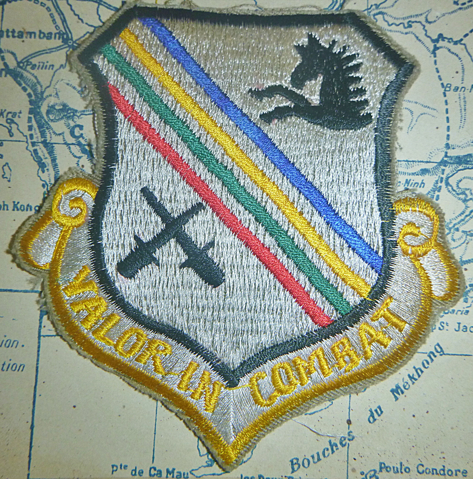 Valor in Combat - Rare Original Patch - USAF 354th Fighter - Vietnam War - D.260