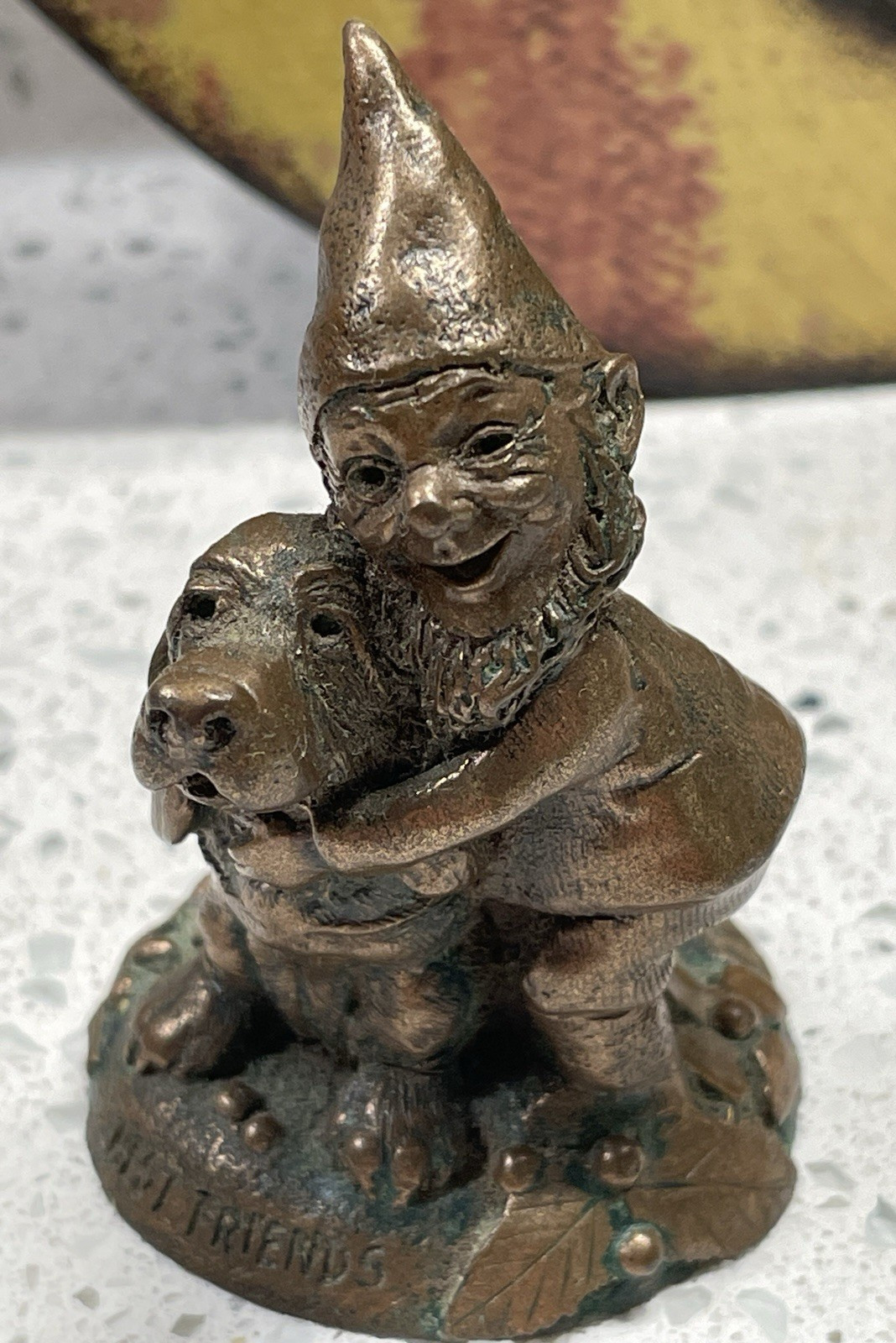 Best Friends Cairn Studio Thomas Clark Gnome Figure 1996 boy and dog π Best Friends Cairn Studio Thomas Clark Gnome Figure 1996 boy and dog π