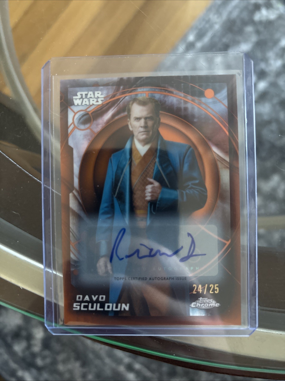 2026 Topps Chrome Star Wars Davo Sculoun Refractor Auto /25