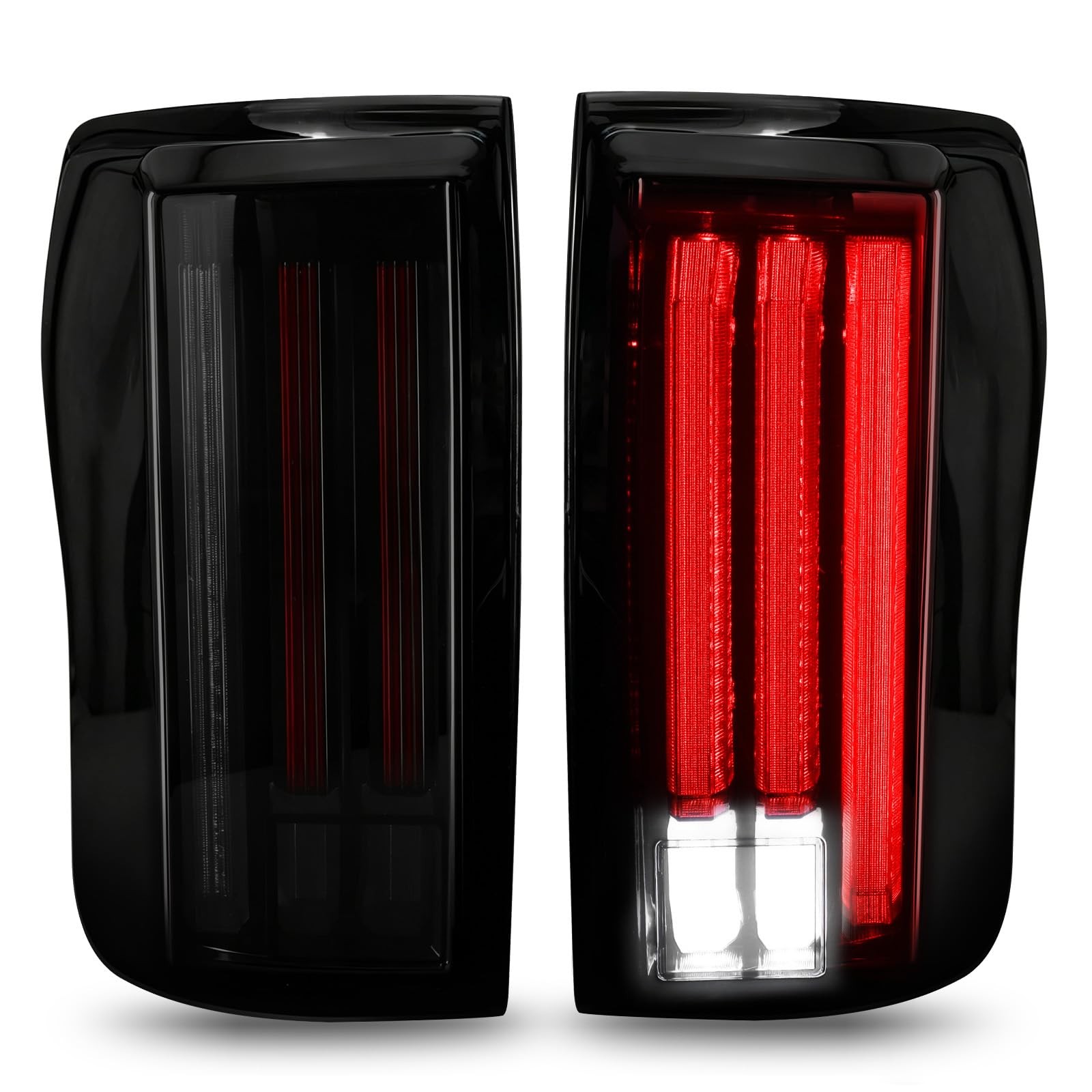 Smoked Black LED Tail Lights for 2007-2013 Toyota Tundra,  Plug & Play, One Pair