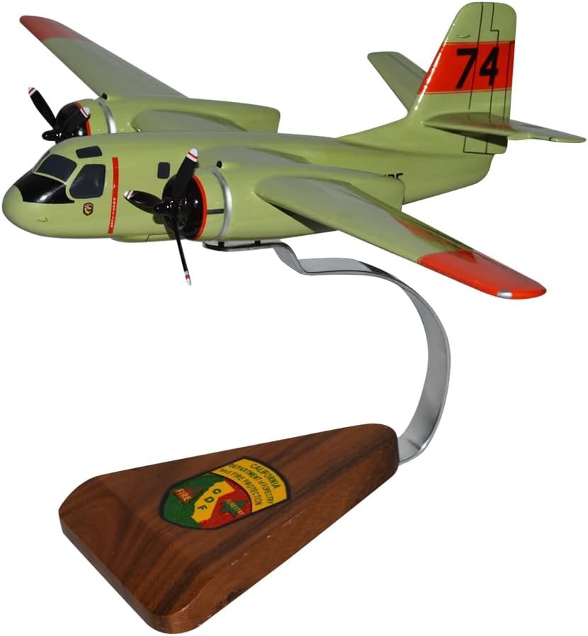 California Department Forestry Grumman S-2 Tracker Desk Model 1/48 SC Airplane California Department Forestry Grumman S-2 Tracker Desk Model 1/48 SC Airplane