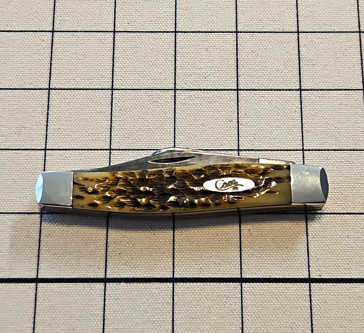 Case XX 6375 CV Stockman Manual Carbon Steel 3-Blade Slipjoint Bone 1990's Case XX 6375 CV Stockman Manual Carbon Steel 3-Blade Slipjoint Bone 1990's