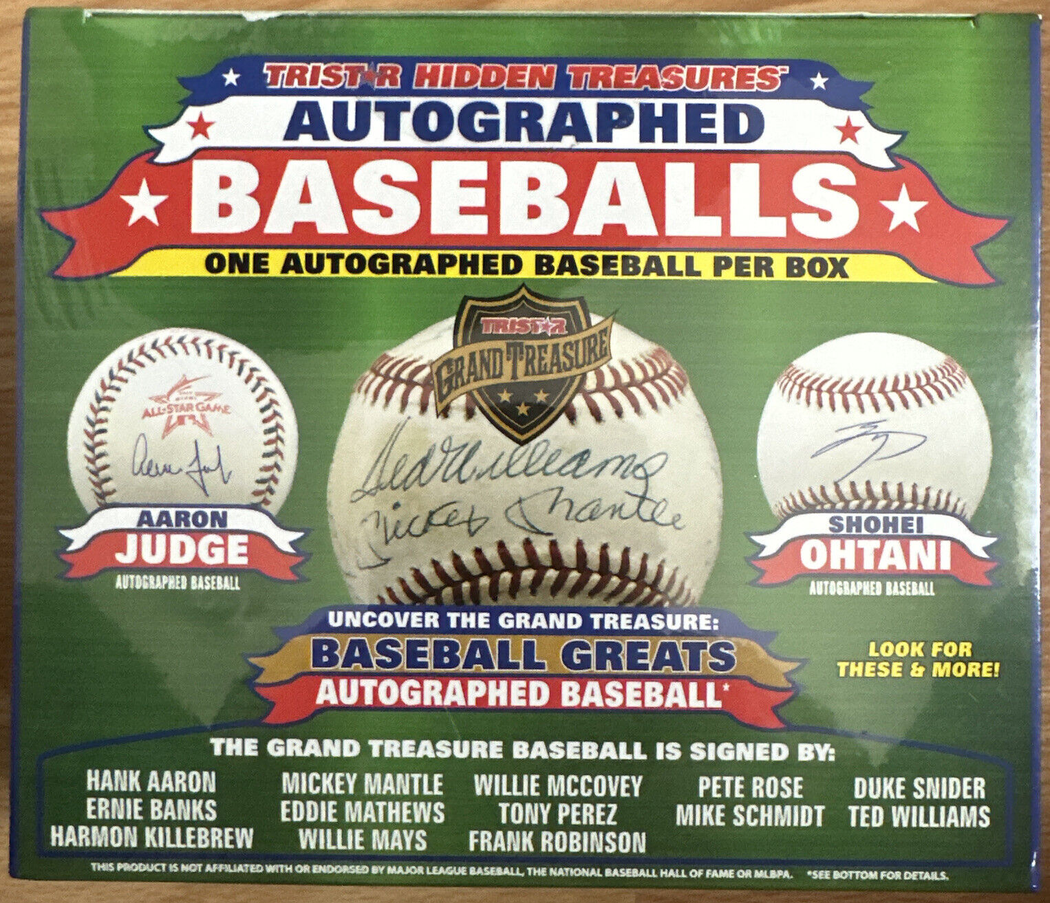 NEW SEALED 2023 Green Box Tristar Hidden Treasures Autographed Baseball