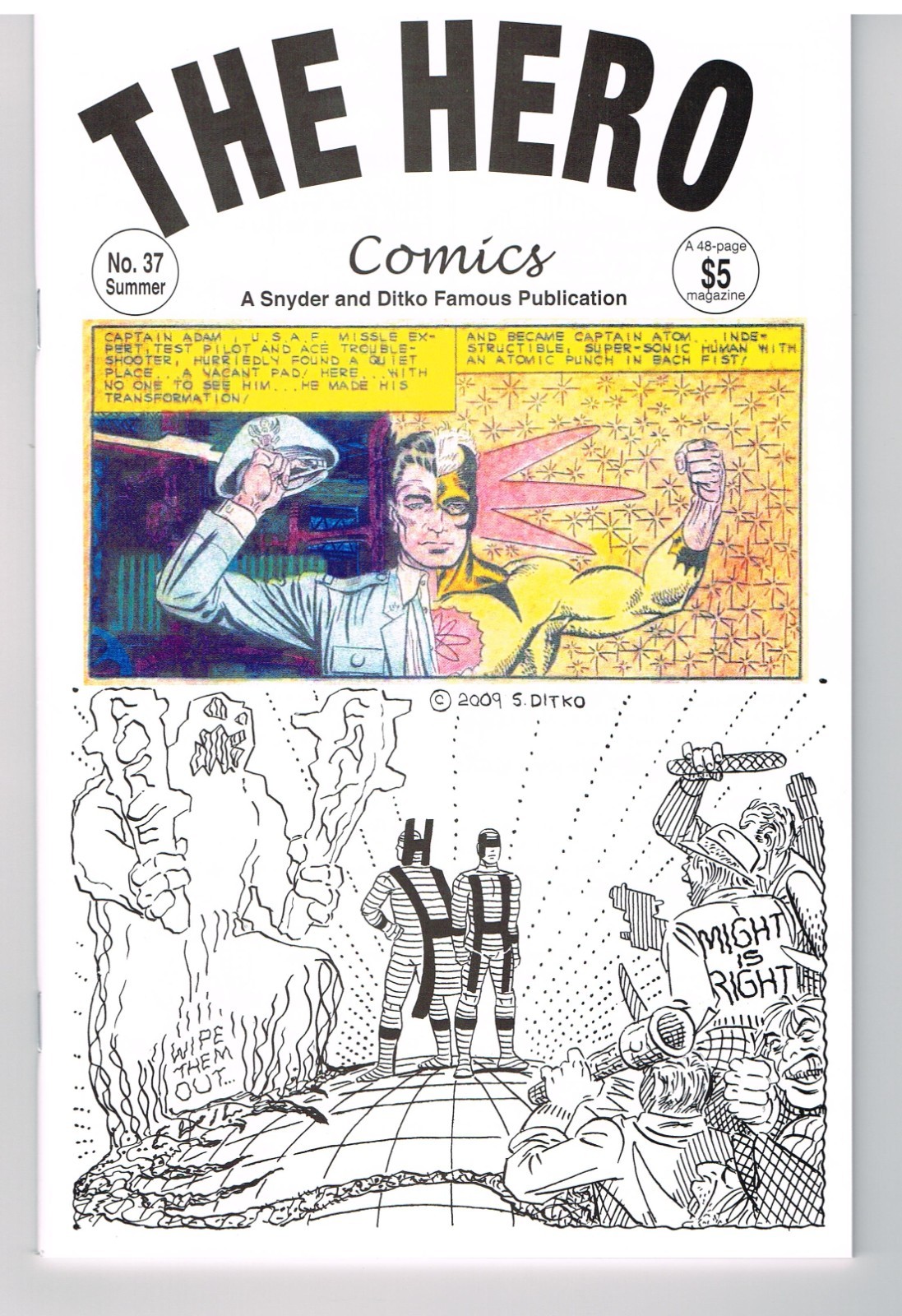 The Hero Comics 37, Steve Ditko, Capt. Atom, Blue Beetle