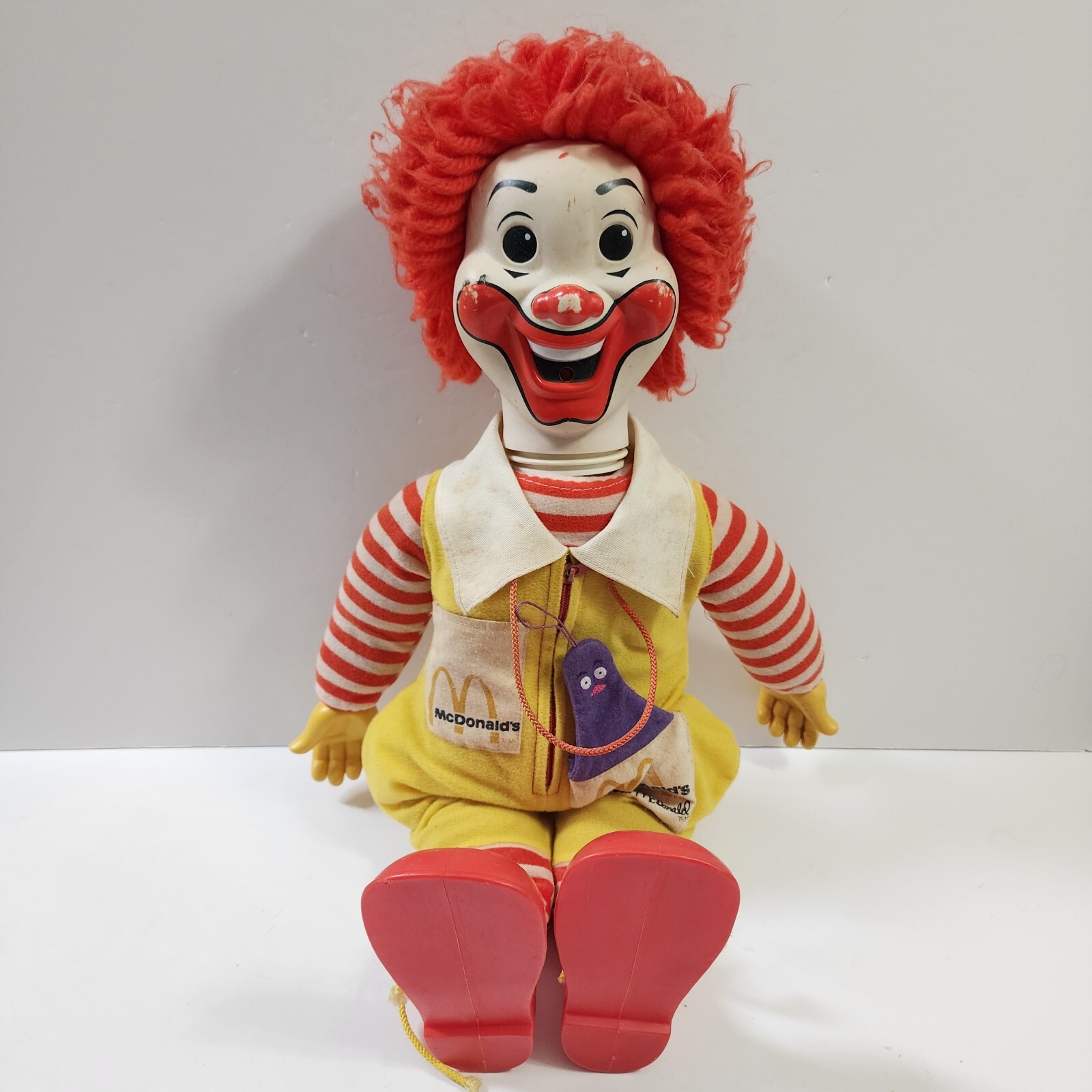 Vintage 70s Ronald McDonald 21” Plush Hong Kong Hasbro 1978 Vintage 70s Ronald McDonald 21” Plush Hong Kong Hasbro 1978