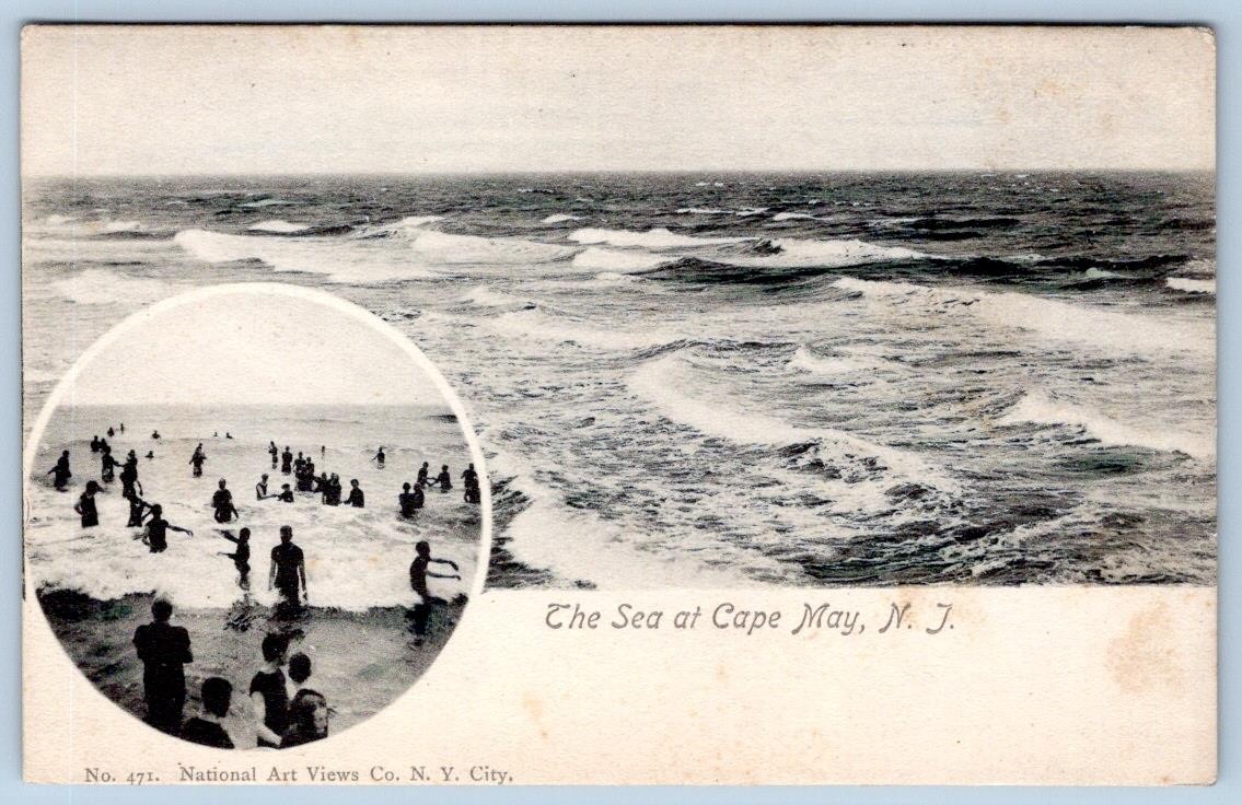 Pre-1907 THE SEA at CAPE MAY NEW JERSEY NJ NATIONAL ARTS VIEWS CO POSTCARD Pre-1907 THE SEA at CAPE MAY NEW JERSEY NJ NATIONAL ARTS VIEWS CO POSTCARD