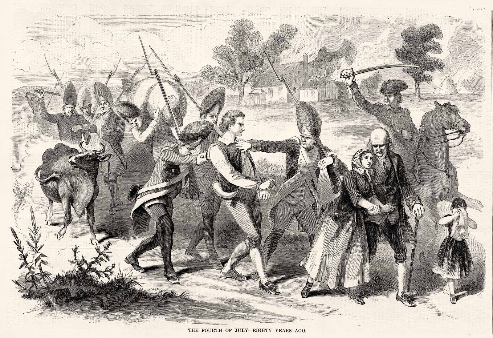 4th of July Celebration of 1860 compared to 4th of July of 1776 - Harpers 1860 4th of July Celebration of 1860 compared to 4th of July of 1776 - Harpers 1860