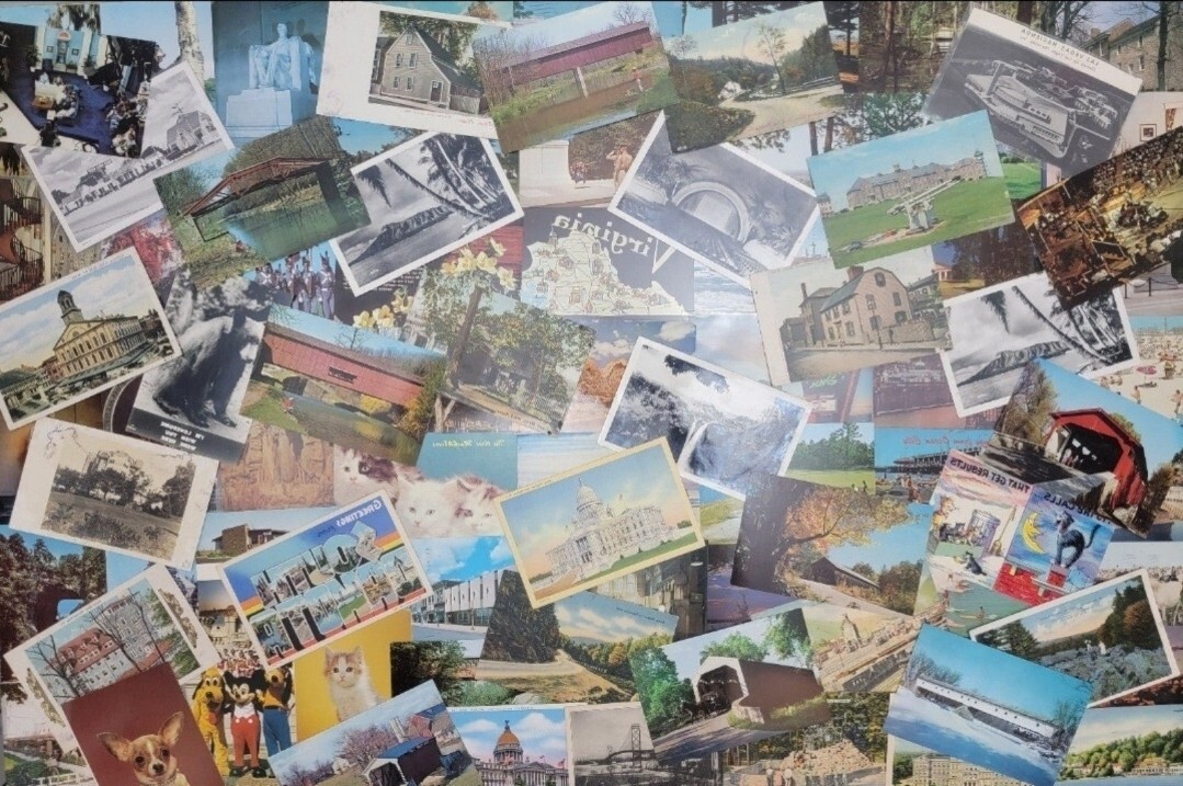 Bulk Lot of Approx. 100 Postcards (Old And Modern) Random Used & Unused Postcard