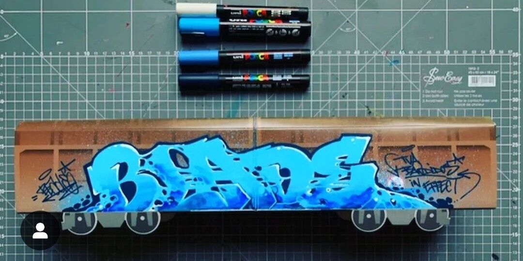 BLADE GRAFFITI on TRAIN WAGON MAKET Double Sided SEEN/COPE2/DAZE/TAKI/ZENOY/MODE2