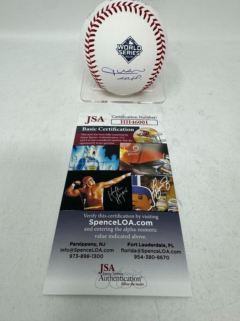 Juan Soto Washington Nationals Signed Autographed World Series Baseball JSA