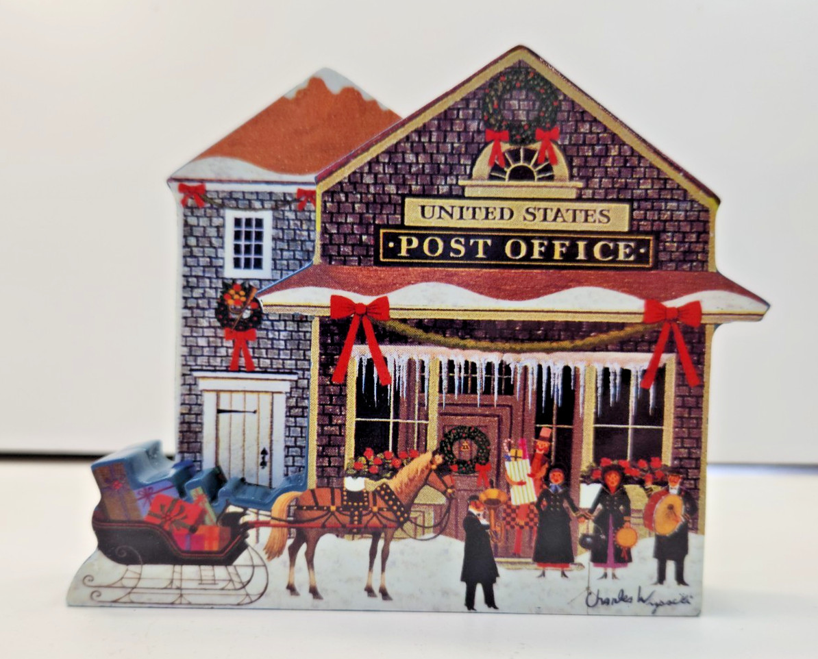 CHARLES WYSOCKI HOMETOWN CHRISTMAS SPECIAL DELIVERY PLATE A1782 4TH IN SERIES 01 CHARLES WYSOCKI HOMETOWN CHRISTMAS SPECIAL DELIVERY PLATE A1782 4TH IN SERIES 01