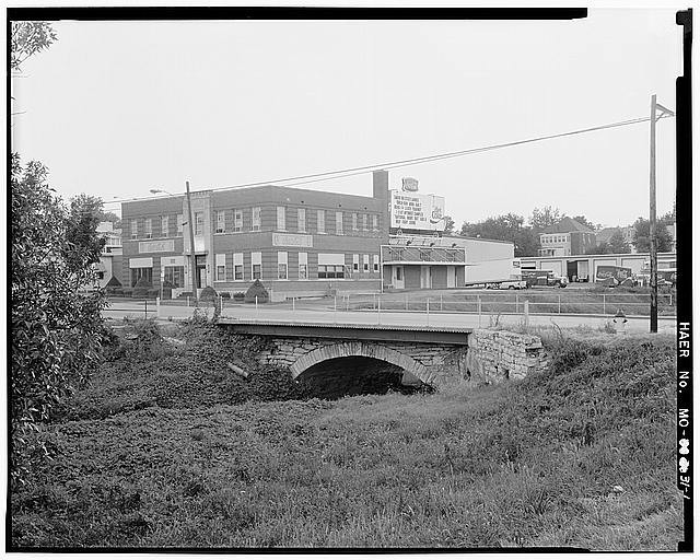 Jefferson City Missouri 1900s Jefferson Street Bridge Stone Arch Wears Creek