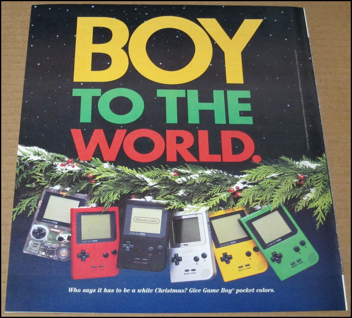 1997 Game Boy Pocket Color Print Ad Vintage 10 1997 Game Boy Pocket Color Print Ad Vintage 10