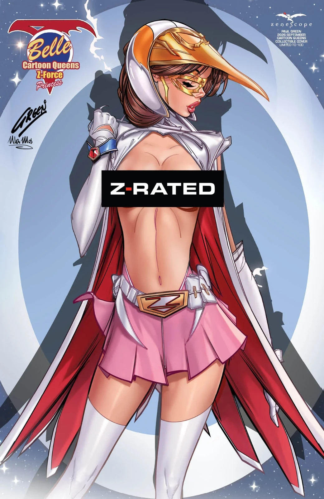 Grimm Fairy Tales Belle Cartoon Queens Z-Force Princess 2026 Z-Rated Cover LE100 Grimm Fairy Tales Belle Cartoon Queens Z-Force Princess 2026 Z-Rated Cover LE100
