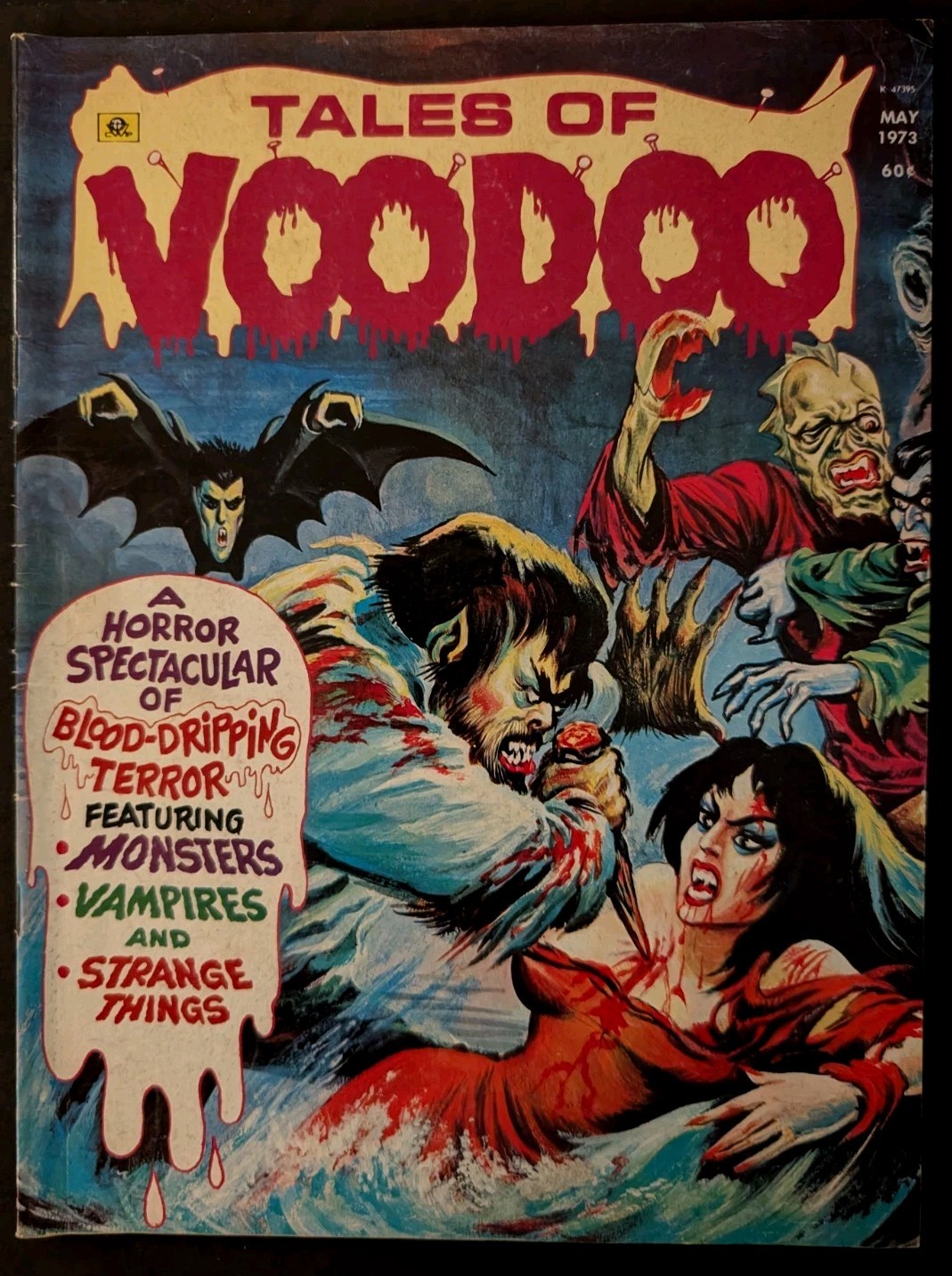TALES OF VOODOO VOL 6 #3 EERIE 1973 WEREWOLF DRIVING A STAKE INTO VAMPIRE VG TALES OF VOODOO VOL 6 #3 EERIE 1973 WEREWOLF DRIVING A STAKE INTO VAMPIRE VG