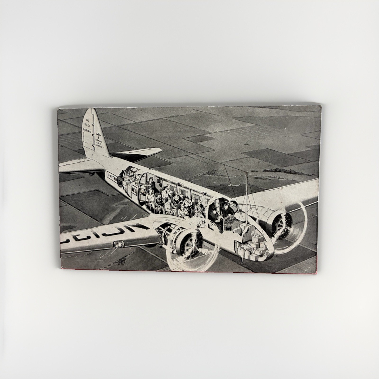 Vintage Postcard Air Liner Flying City Century Of Progress Chicago IL AA92 Vintage Postcard Air Liner Flying City Century Of Progress Chicago IL AA92