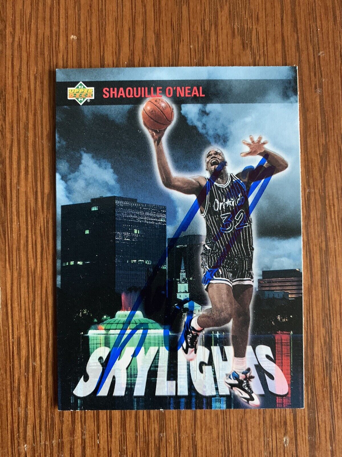 1993-94 Upper Deck Shaquille O\'Neal Skylights Orlando Magic #469 Autographed