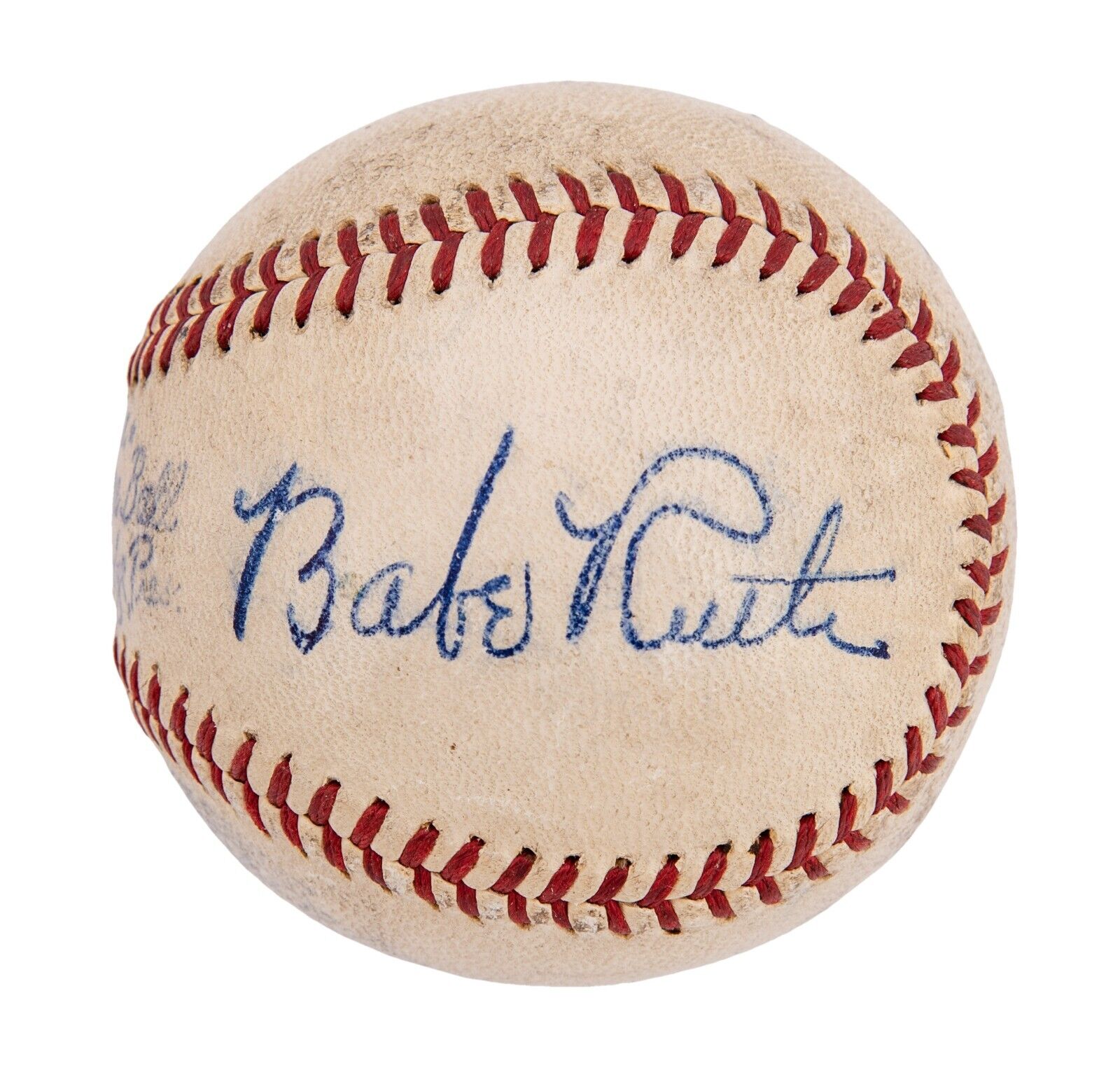 Stunning Babe Ruth Single Signed 1940\'s American League Baseball PSA DNA COA