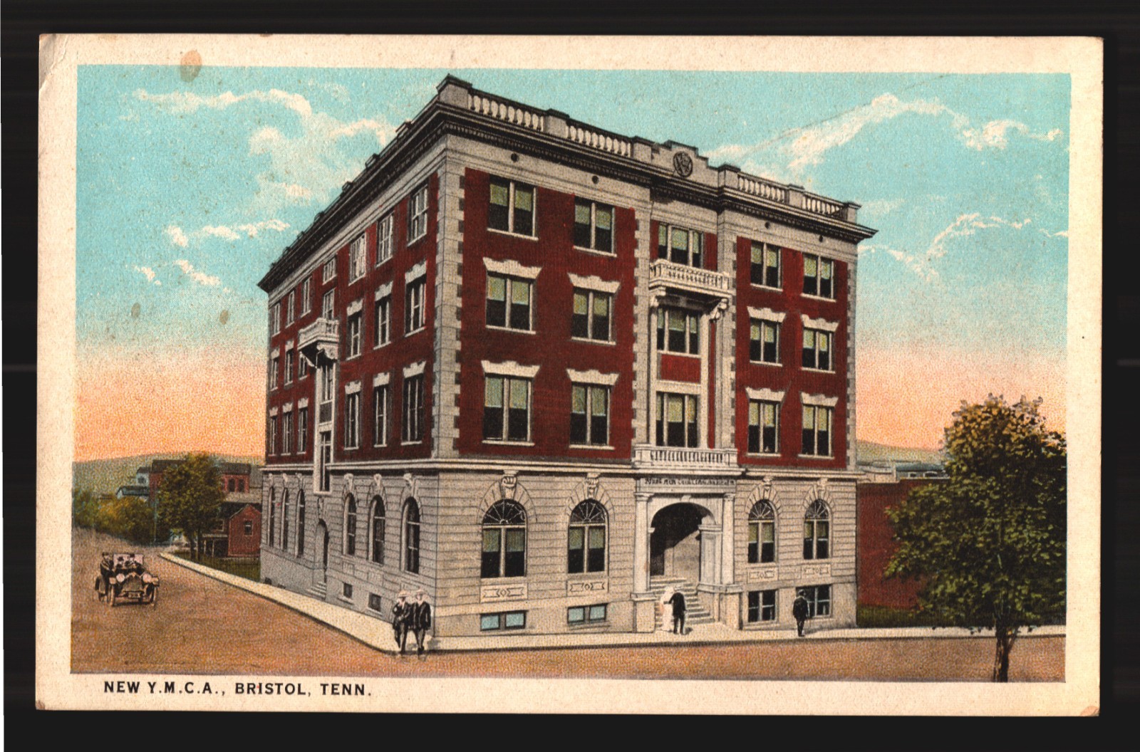 Postcard Vtg YMCA Bristol Tennessee Exterior Building c.1930\'s Postcard Vtg YMCA Bristol Tennessee Exterior Building c.1930\'s