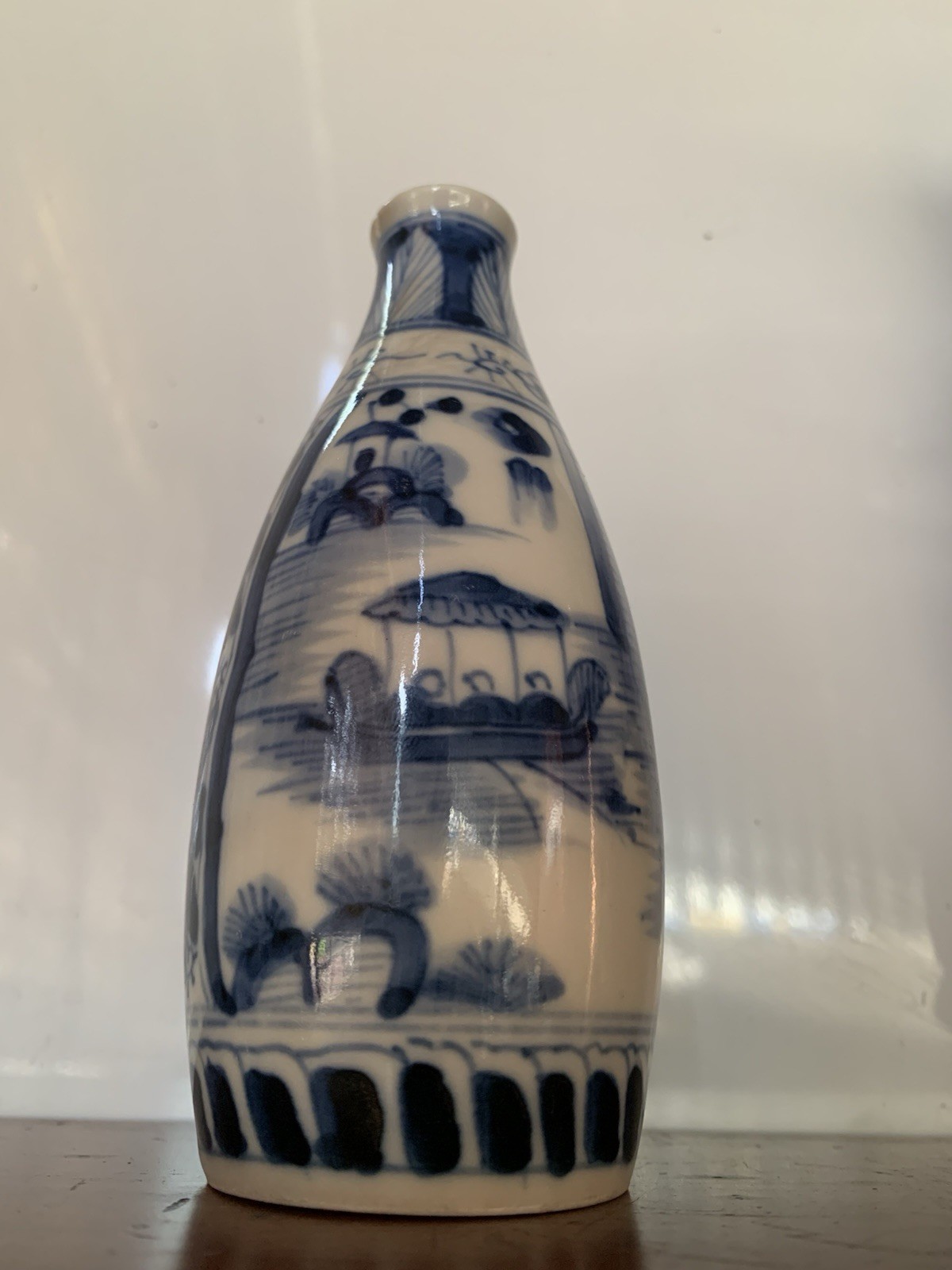 Vintage Japanese Sometsuke Tokkuri Sake Bottle Kanji Poem Red Cliff Vintage Japanese Sometsuke Tokkuri Sake Bottle Kanji Poem Red Cliff