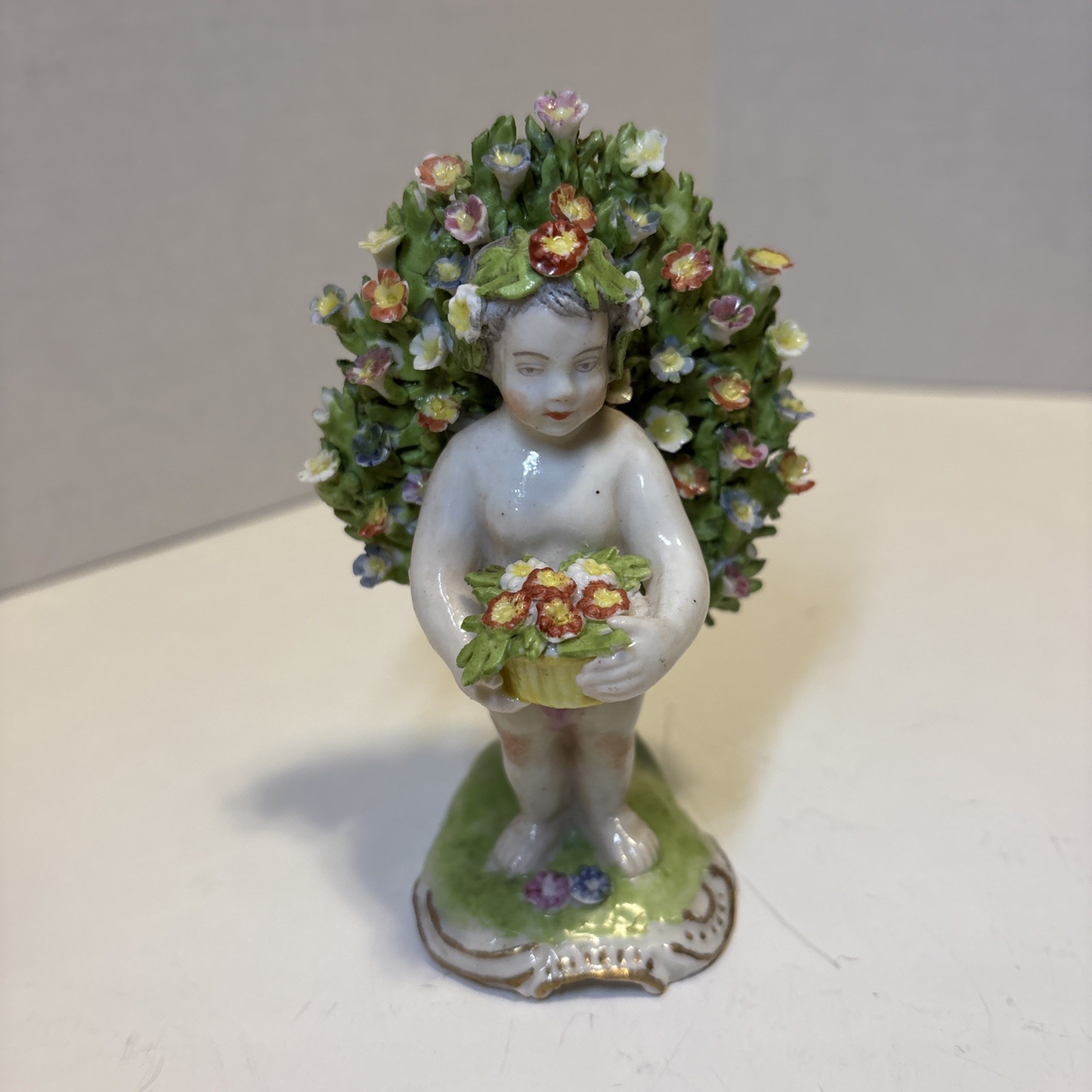 Antique Putto Putti Cherub Continental Samson Bocage France Anchor Mark