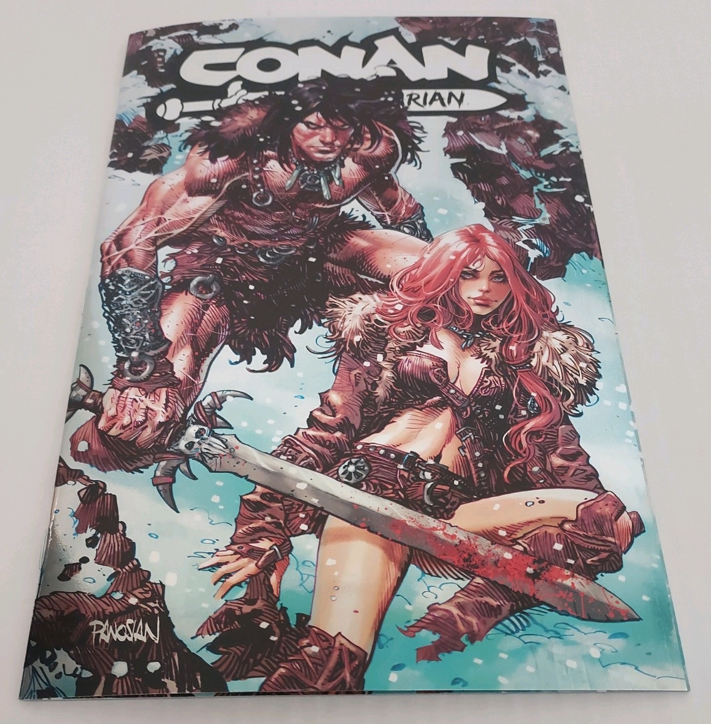 Conan the Barbarian #13 SDCC 2024 Exclusive Foil Ltd Ed Titan Books Dan Panosian Conan the Barbarian #13 SDCC 2024 Exclusive Foil Ltd Ed Titan Books Dan Panosian