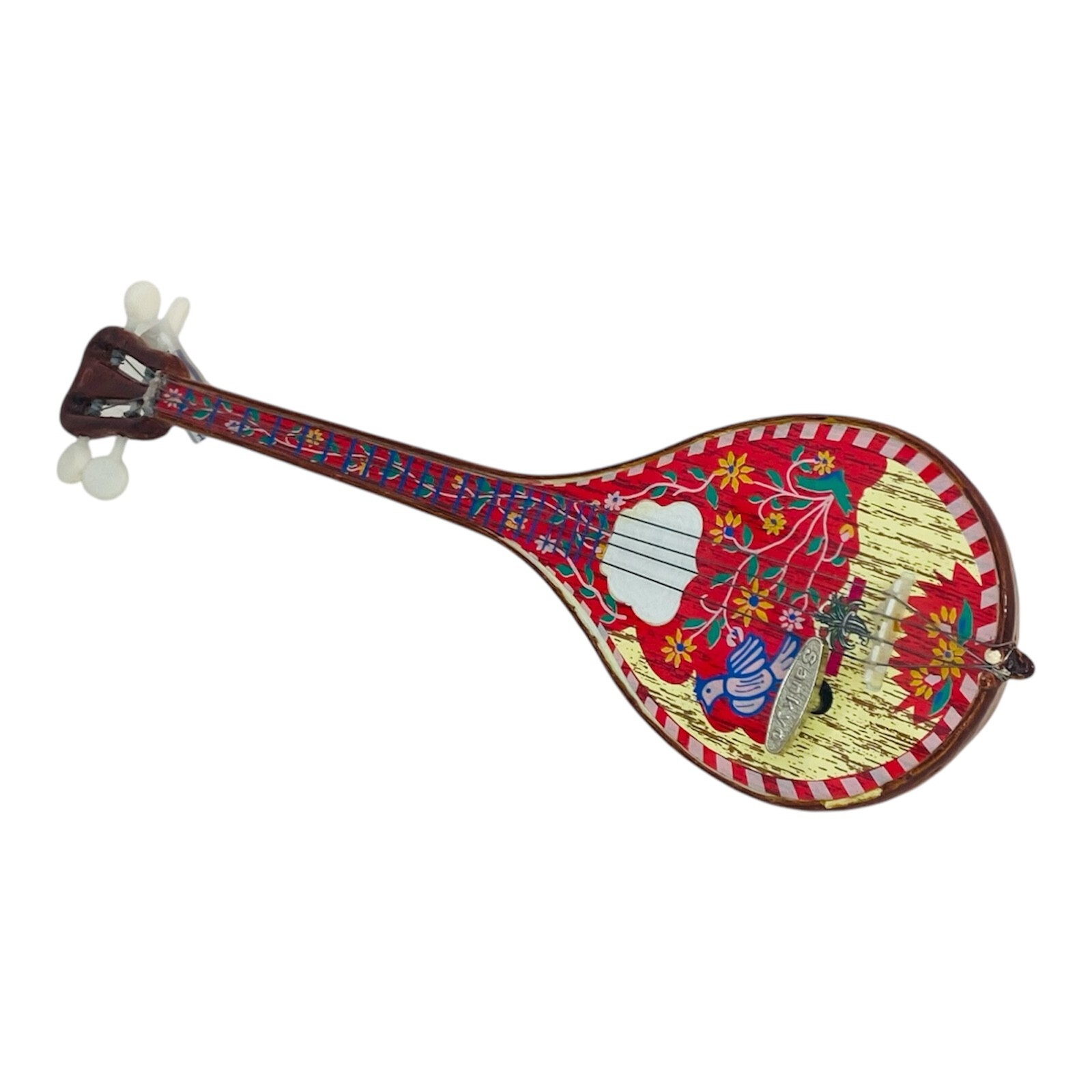 Rare Beautiful Vintage GREEK BOUZOUKI Mandolin Music Box 11\