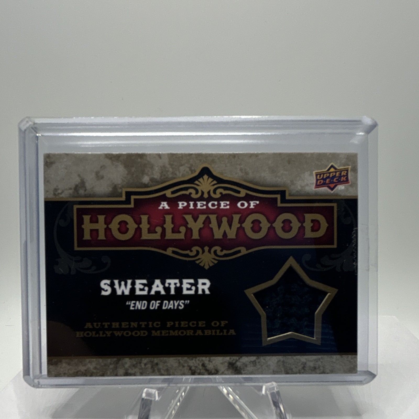 Upper Deck 2009 A Piece of Hollywood End Of Days Arnold Schwarzenegger POH-AS