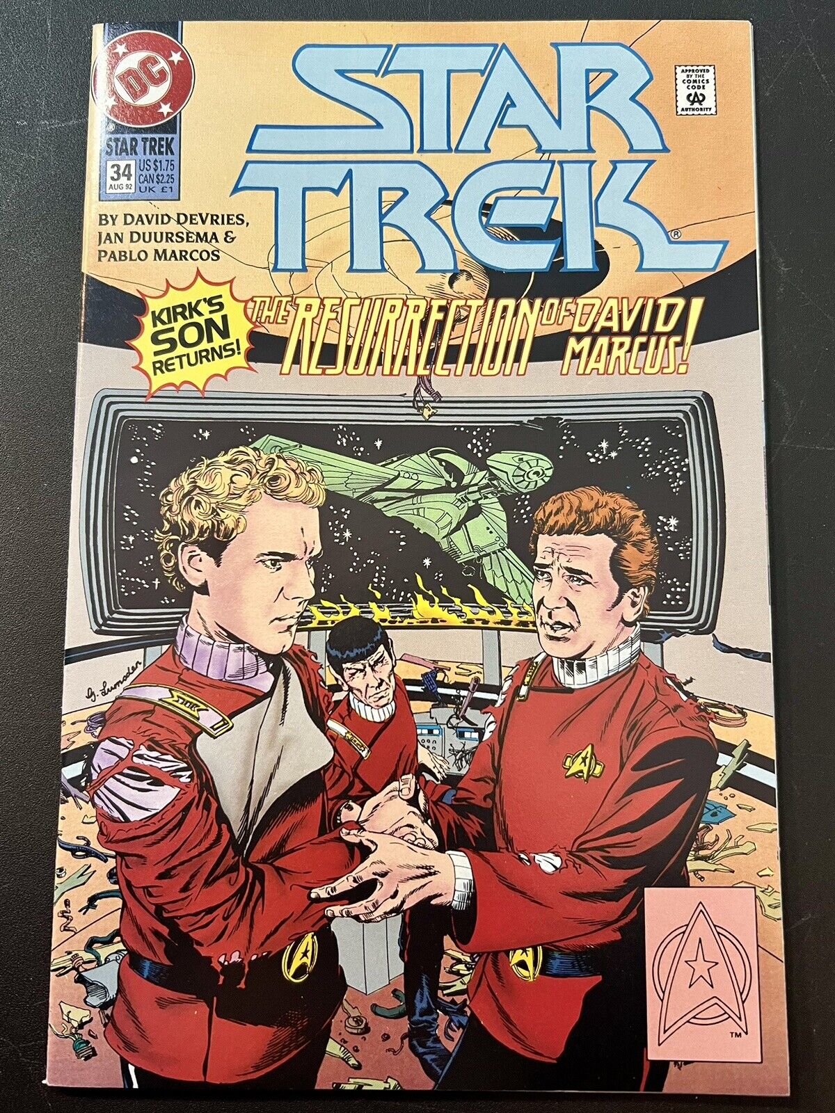 DC Comics~Star Trek~Kirk's Son Returns~The Resurrection Of David Marcus~#34~1992