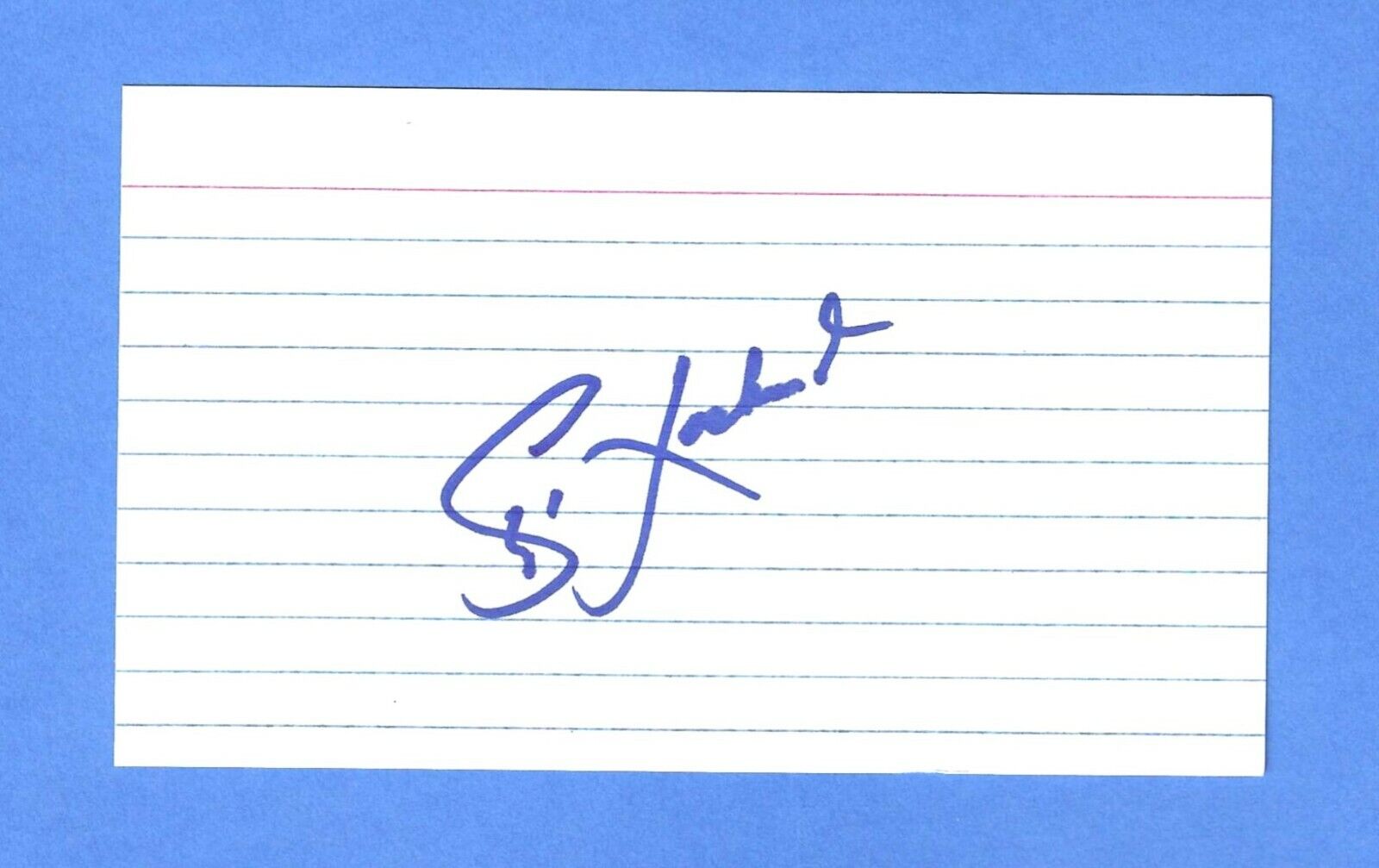 SKIP LOCKWOOD Signed Autographed 3X5 Index Card Debut 1969 Pilots Brewers Mets +