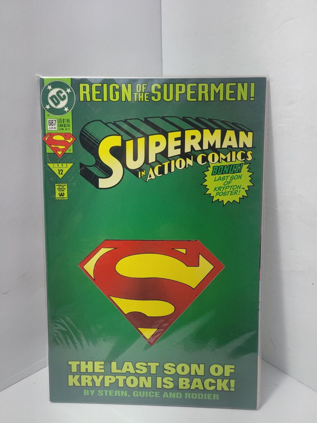 #12 DC 1993 SUPERMAN in ACTION COMIC- Issue 687 REIGN OF THE SUPERMEN