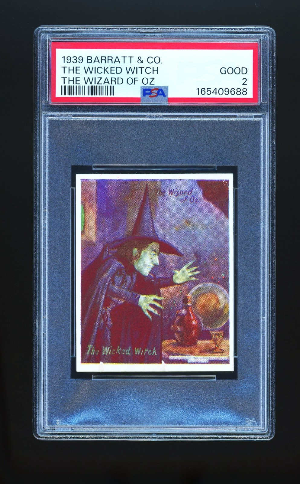 1939 Barratt Wizard of Oz Wicked Witch of West (PSA 2) (POP 1/2 Higher) 1939 Barratt Wizard of Oz Wicked Witch of West (PSA 2) (POP 1/2 Higher)