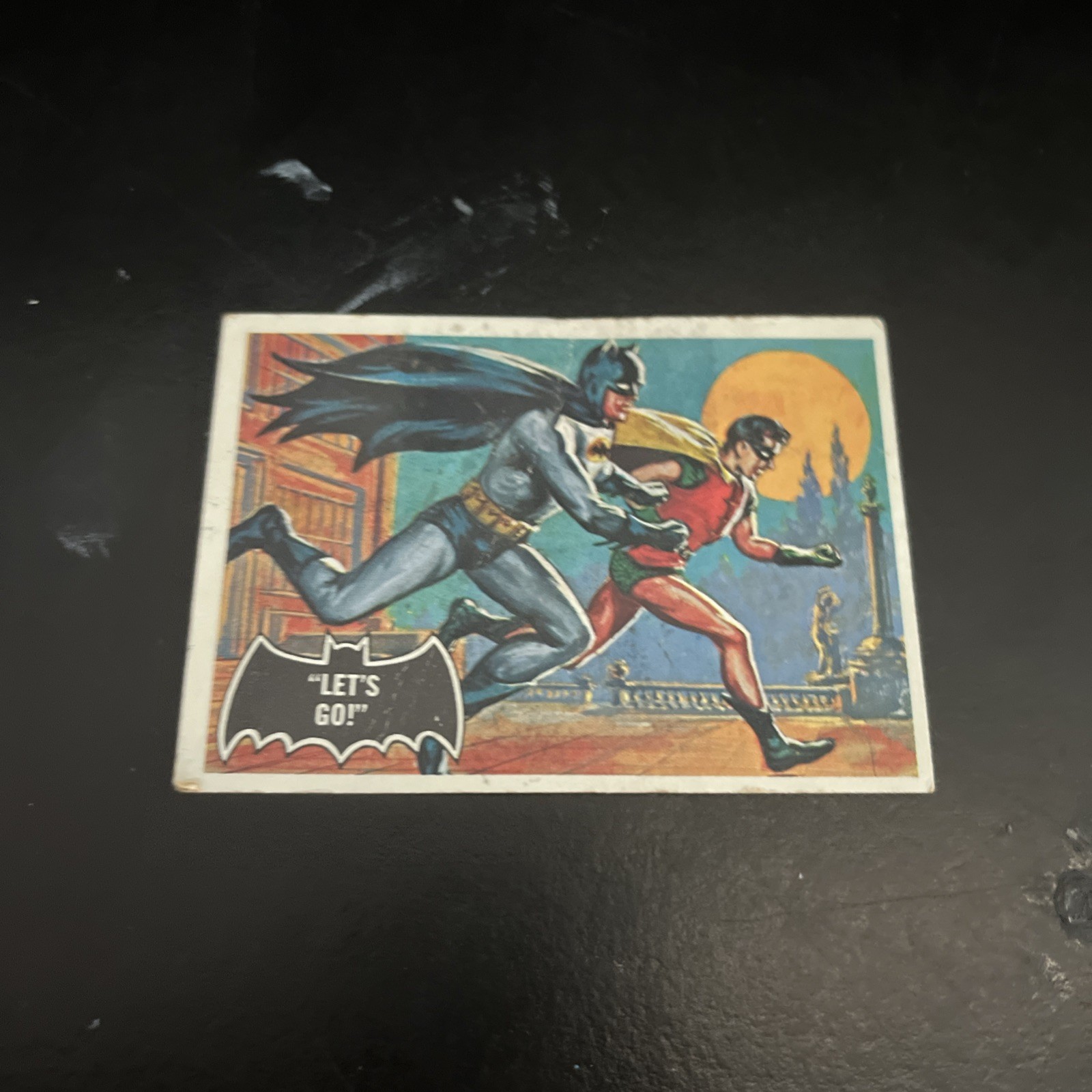 Topps 1966 Batman Non-Sport Trading Card #28 Let’s Go Batman Robin Vintage Topps 1966 Batman Non-Sport Trading Card #28 Let’s Go Batman Robin Vintage
