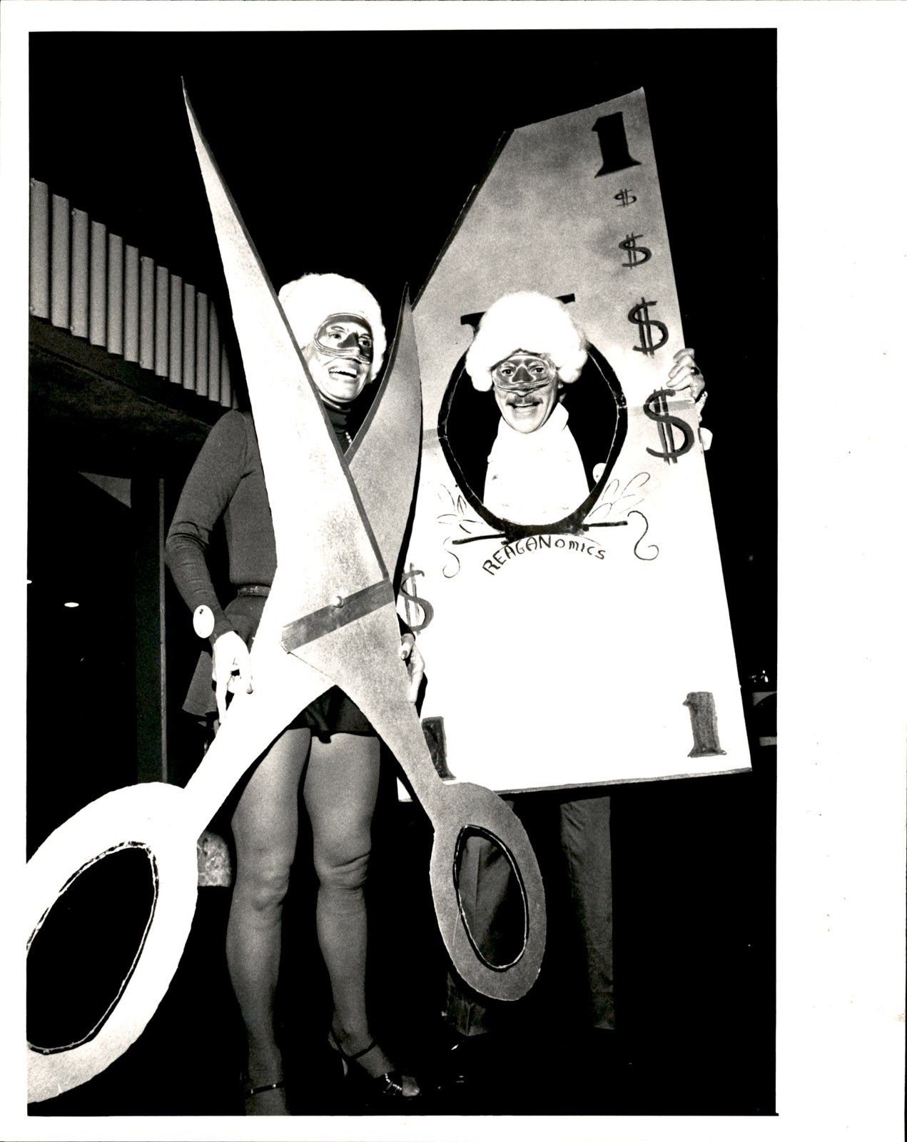 LD408 1982 Original Photo WBT CHARLOTTE DJ H.A. THOMPSON BEAUX ARTS BALL COSTUME
