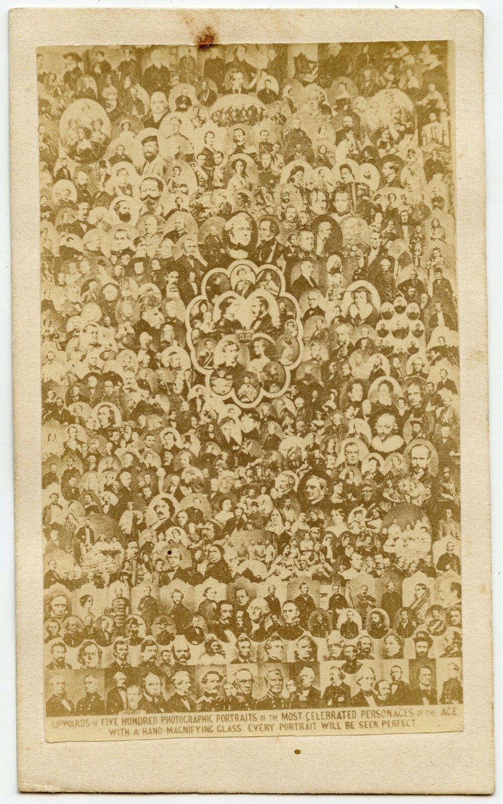 500 Collage, King, Queen, Royalty,  President, Civil War, Vintage CDV Photo 
