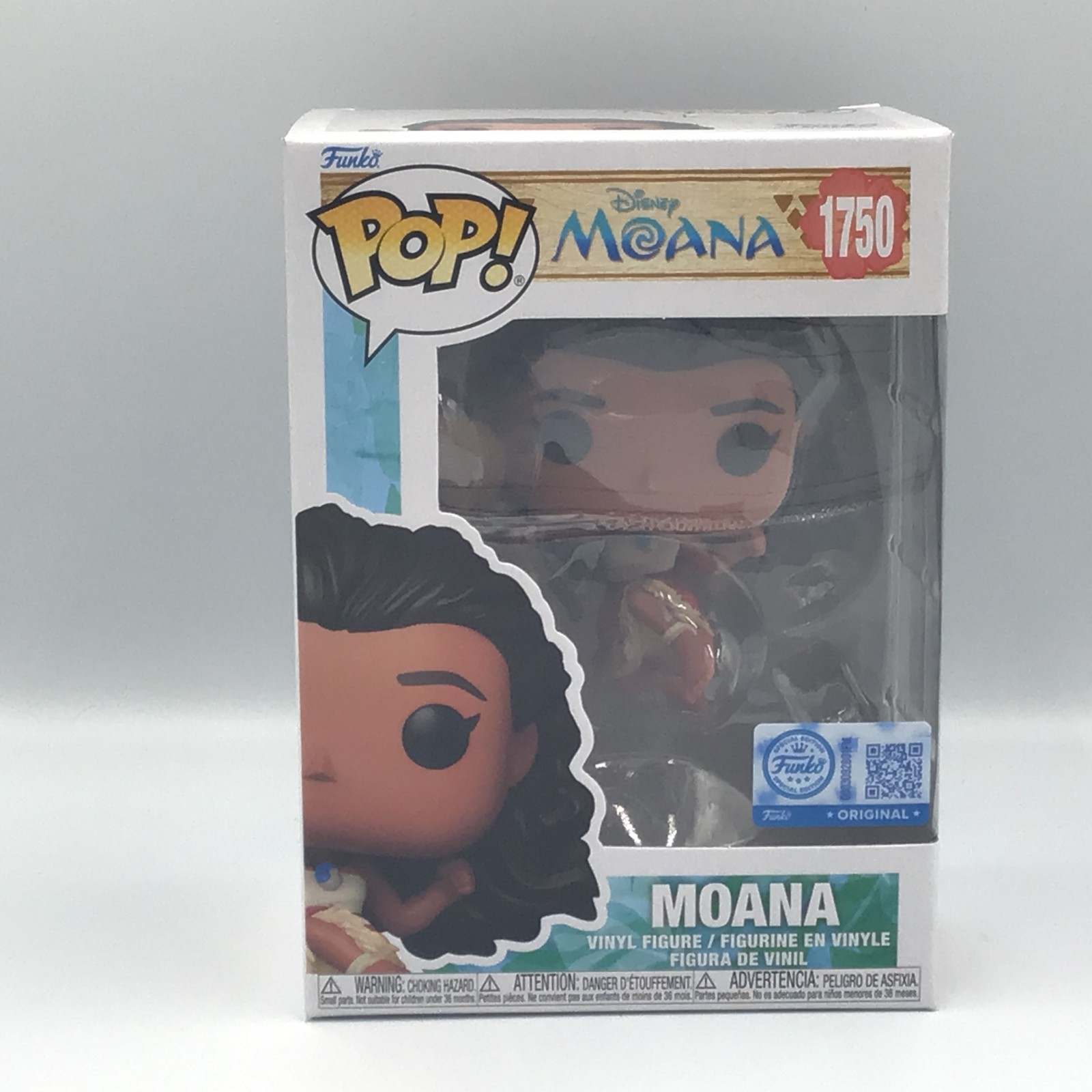 MOANA - Disney Moana Specialty Series Funko POP #1750 Vinyl Figure NEW BOX WEAR MOANA - Disney Moana Specialty Series Funko POP #1750 Vinyl Figure NEW BOX WEAR