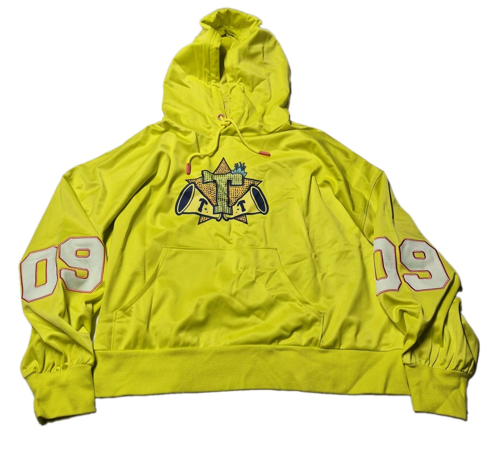 Disney Color Me Courtney Princess Tiana Rhinestone Hoodie Neon Yellow 3X Plus Disney Color Me Courtney Princess Tiana Rhinestone Hoodie Neon Yellow 3X Plus
