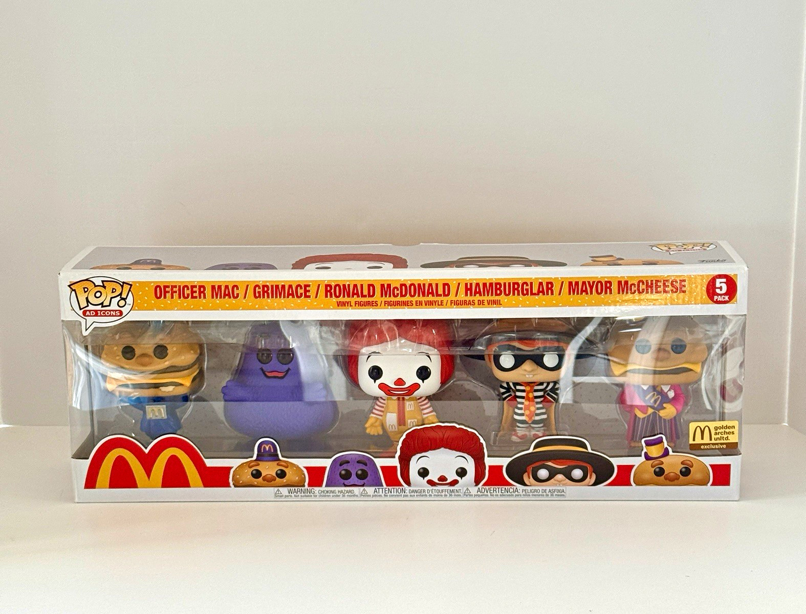 Funko Pop McDonald's Ad Icons 5-Pack Vinyl Figures Golden Arches Exclusive Funko Pop McDonald's Ad Icons 5-Pack Vinyl Figures Golden Arches Exclusive