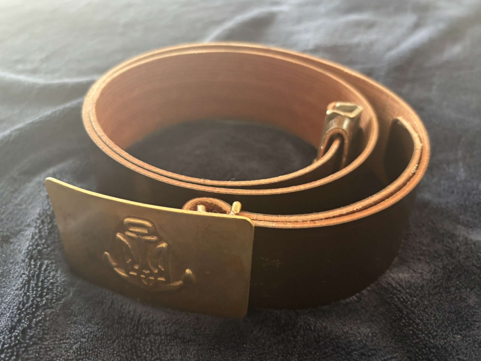 Ukraine Ukrainian Navy Naval Belt & Buckle Trident Ukraine Ukrainian Navy Naval Belt & Buckle Trident