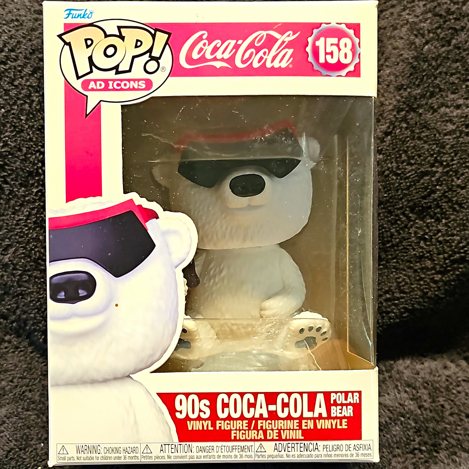 Coca-Cola Funko Pop Ad Icons 90s Polar Bear Vinyl Figurine #158 Coca-Cola Funko Pop Ad Icons 90s Polar Bear Vinyl Figurine #158