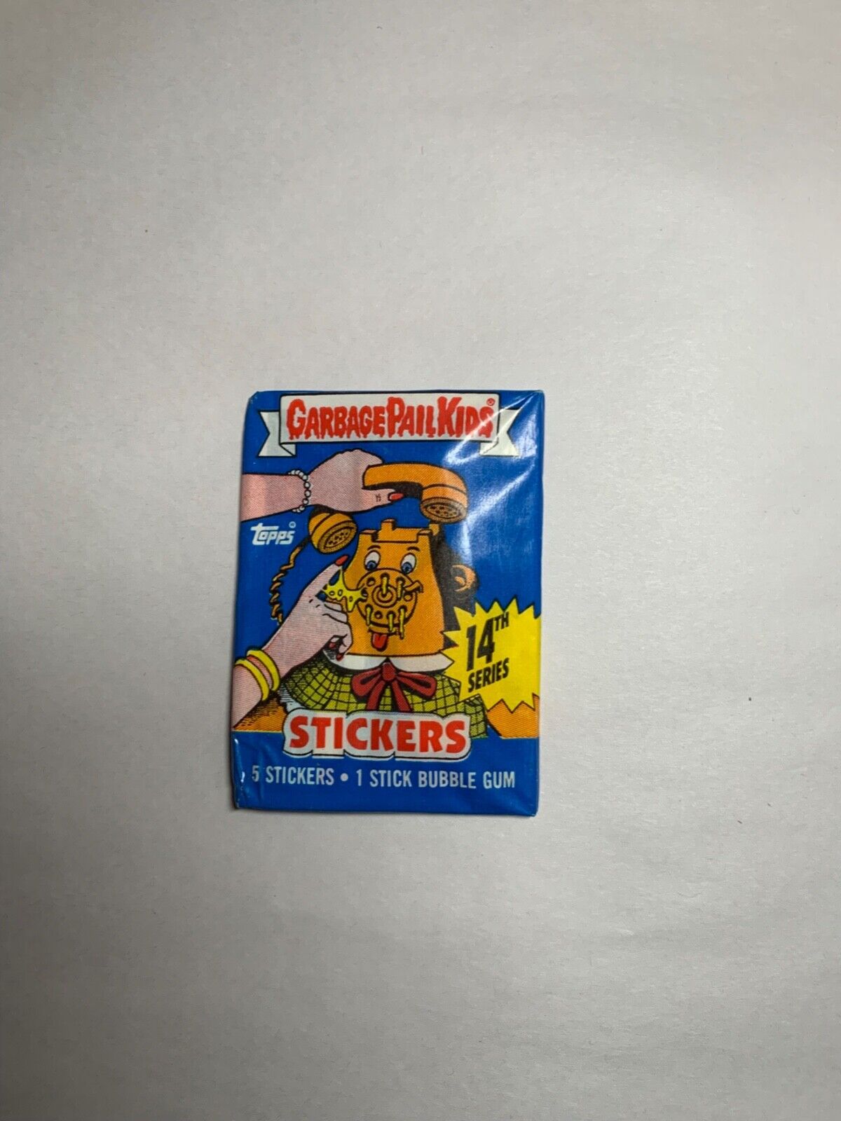 One (1) Pack of 1988 Topps Garbage Pail Kids 14th Series Unopened Wax Pack GPK
