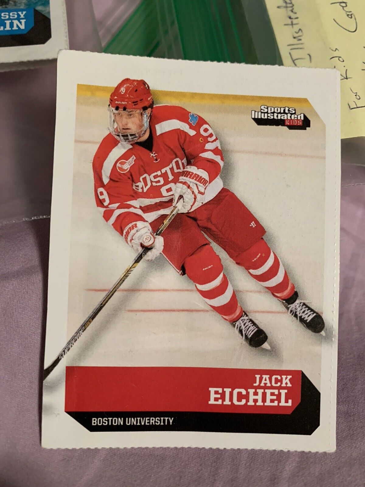 Jack Eichel Sports Illustrated for kids hockey card