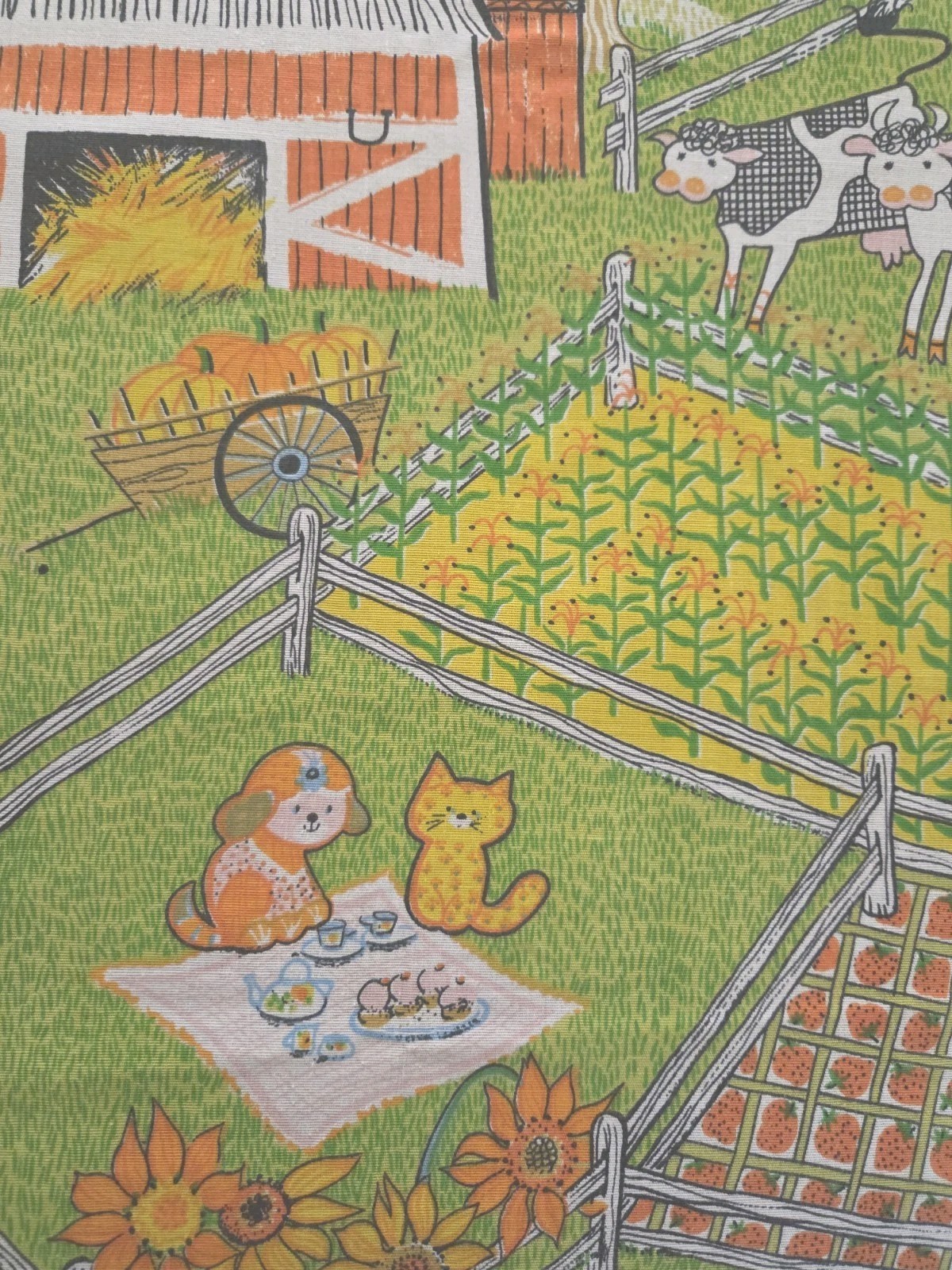 1970's Sears 🌼 KATIE DOWN ON THE FARM 🐷 Full/Queen Bedspread NWOT 1970's Sears 🌼 KATIE DOWN ON THE FARM 🐷 Full/Queen Bedspread NWOT