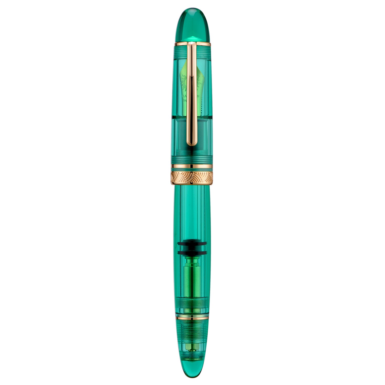 Majohn P140 Piston Fountain Pen NO.8 EF/ F/M Nib, Transparent Green Writing Pen Majohn P140 Piston Fountain Pen NO.8 EF/ F/M Nib, Transparent Green Writing Pen
