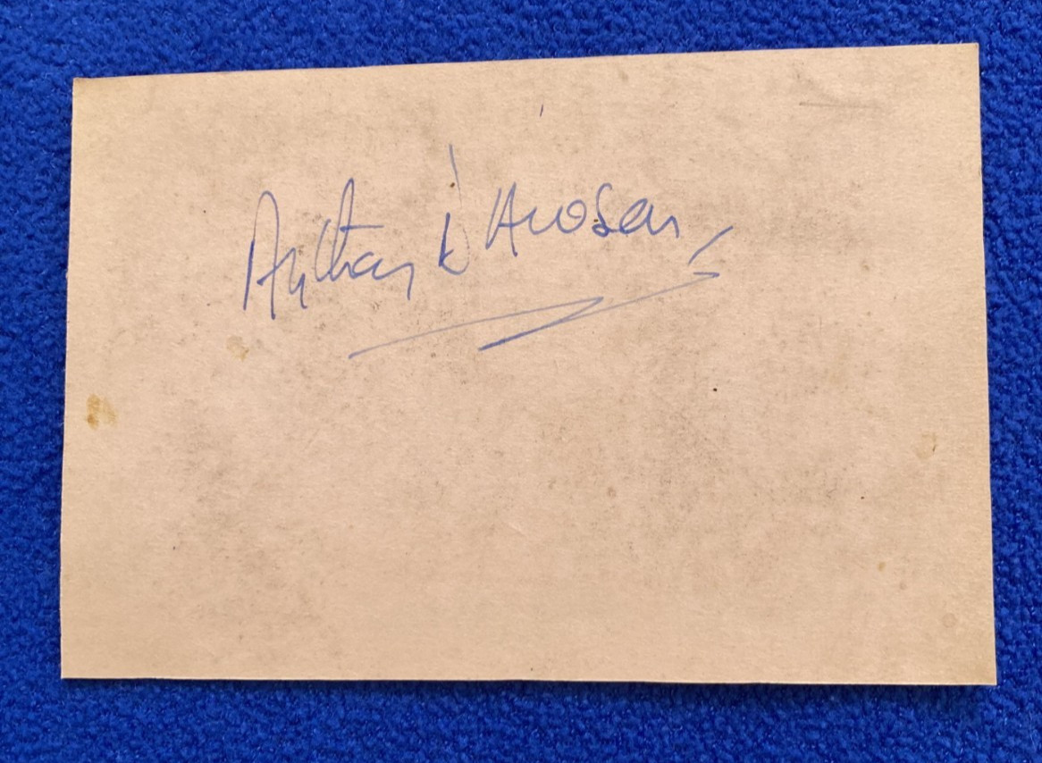 Anthony Dawson Signed c1948 Rare Early Signature James Bond Dr No - Hitchcock Anthony Dawson Signed c1948 Rare Early Signature James Bond Dr No - Hitchcock