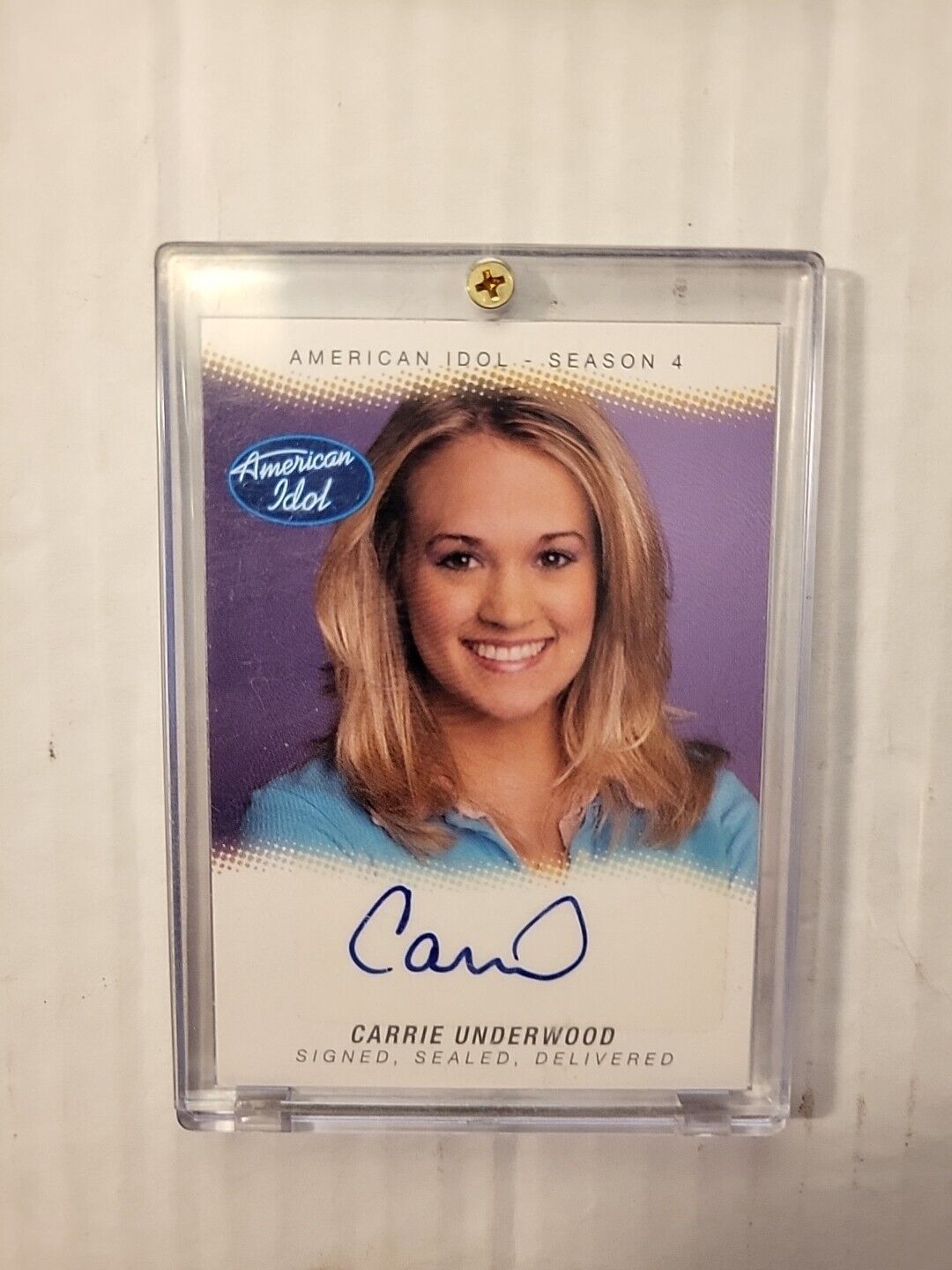 2005 Fleer American Idol: Season 4 Carrie Underwood #SSD-CU GEM MT Auto Signed