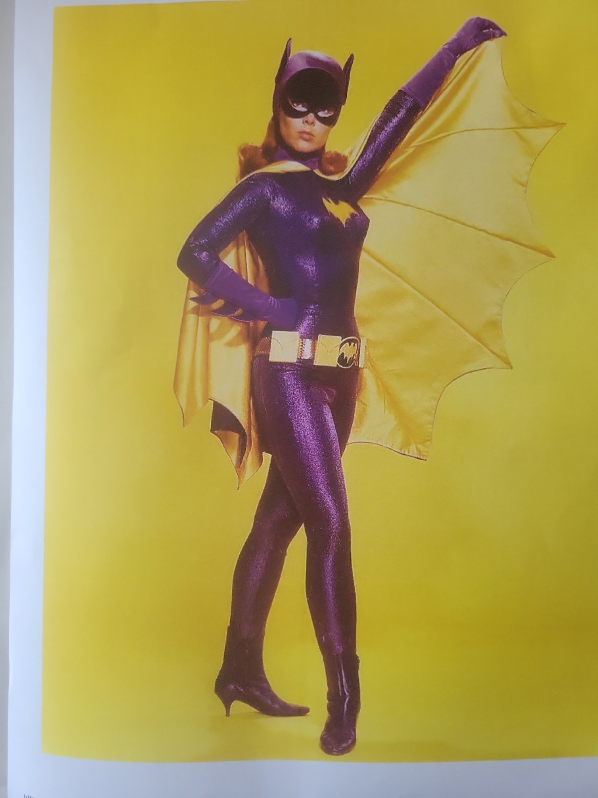 Custom Batgirl Figurine – 1950s Style, 15cm/6in, 3D Printed & Hand-Painted