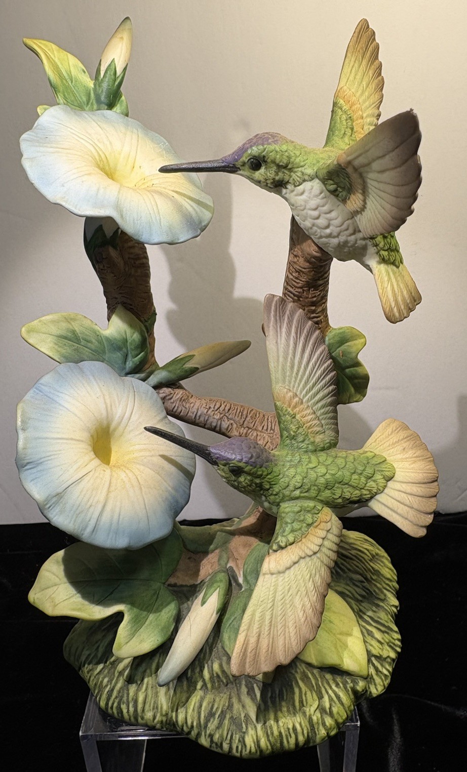 Vintage 1993 Regency Giftware Porcelain Hummingbird Figurine Floral Home Decor Vintage 1993 Regency Giftware Porcelain Hummingbird Figurine Floral Home Decor