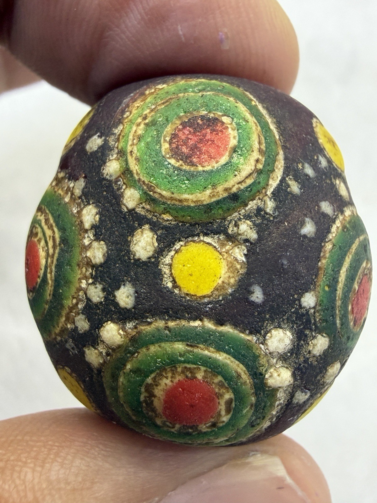 2000+ Years Old Lovely Ancient Rare Roman Mosaic Glass Wonderful Rare Bead 2000+ Years Old Lovely Ancient Rare Roman Mosaic Glass Wonderful Rare Bead