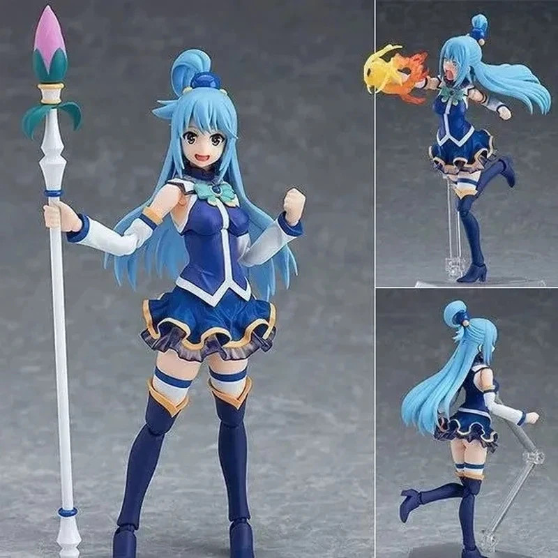 Figma #399 Konosuba Aqua Anime Action Figure Collectible Model Toy Megumin Style Figma #399 Konosuba Aqua Anime Action Figure Collectible Model Toy Megumin Style